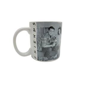 Friends TV Show Large 20 Oz Coffee Mug Black White Iron Worker Photo Warner Bros